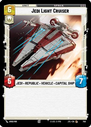Jedi Light Cruiser (Foil) (749) - Jump to Lightspeed Foil
