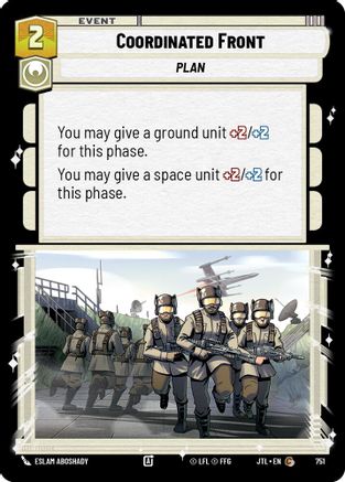 Coordinated Front (Foil) (751) - Jump to Lightspeed Foil