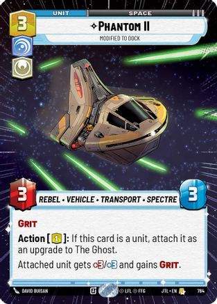 Phantom II - Modified to Dock (Hyperspace Foil) (784) - Jump to Lightspeed Foil