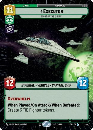 Executor - Might of the Empire (Hyperspace Foil) (824) - Jump to Lightspeed Foil