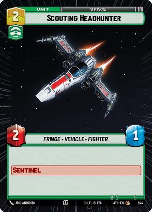 Scouting Headhunter (Hyperspace Foil) (844) - Jump to Lightspeed Foil