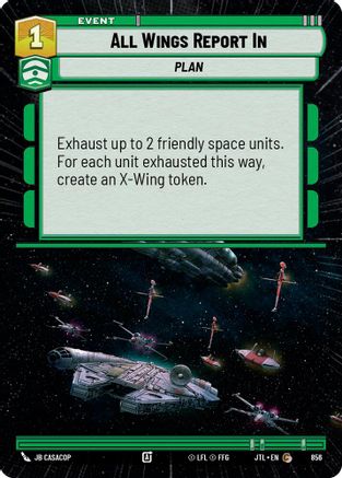 All Wings Report In (Hyperspace Foil) (856) - Jump to Lightspeed Foil