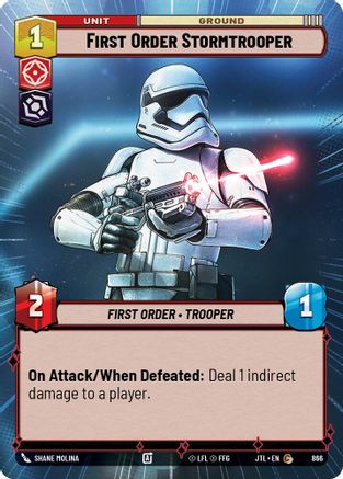 First Order Stormtrooper (Hyperspace Foil) (866) - Jump to Lightspeed Foil
