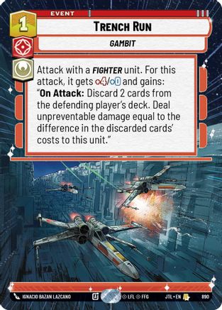 Trench Run (Hyperspace Foil) (890) - Jump to Lightspeed Foil