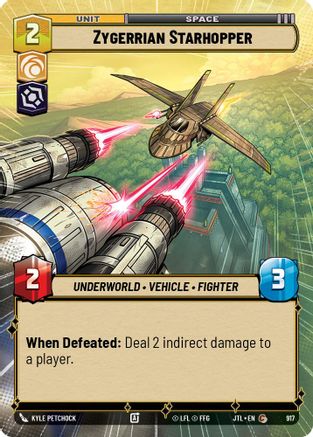 Zygerrian Starhopper (Hyperspace Foil) (917) - Jump to Lightspeed Foil
