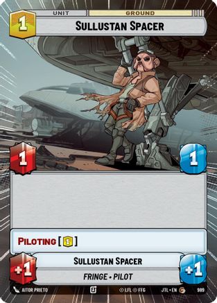 Sullustan Spacer (Hyperspace Foil) (989) - Jump to Lightspeed Foil