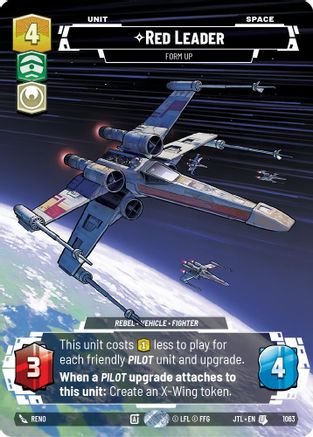Red Leader - Form Up (Prestige Foil) (1063) - Jump to Lightspeed Foil