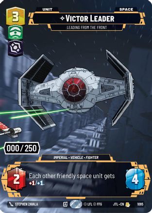 Victor Leader - Leading from the Front (Serialized) (1095) - Jump to Lightspeed Foil