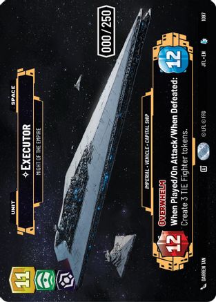 Executor - Might of the Empire (Serialized) (1097) - Jump to Lightspeed Foil