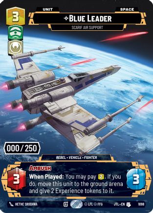 Blue Leader - Scarif Air Support (Serialized) (1098) - Jump to Lightspeed Foil