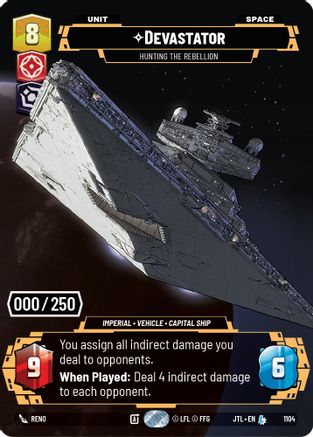 Devastator - Hunting the Rebellion (Serialized) (1104) - Jump to Lightspeed Foil