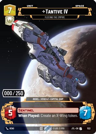 Tantive IV - Fleeing the Empire (Serialized) (1122) - Jump to Lightspeed Foil