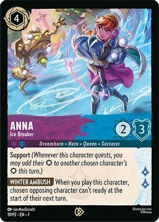 Anna - Ice Breaker (19) - Disney Lorcana Promo Cards Cold Foil