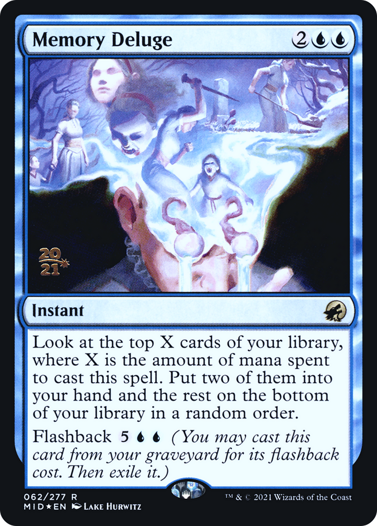 Memory Deluge (PRE-062) - Innistrad: Midnight Hunt Promos Foil