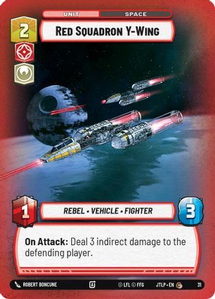 Red Squadron Y-Wing (Foil) (31) - Jump to Lightspeed  Weekly Play Promos Foil