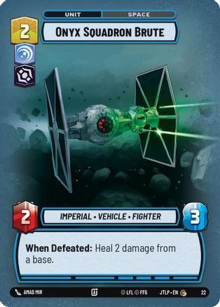 Onyx Squadron Brute (Foil) (22) - Jump to Lightspeed  Weekly Play Promos Foil