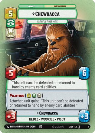 Chewbacca - Faithful First Mate (7) - Jump to Lightspeed  Weekly Play Promos