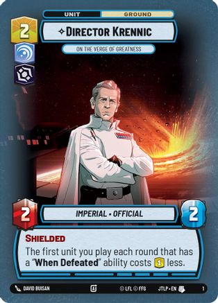 Director Krennic - On the Verge of Greatness (1) - Jump to Lightspeed  Weekly Play Promos