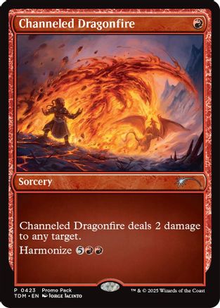 Channeled Dragonfire [Tarkir: Dragonstorm Promos]