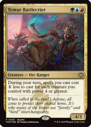 Temur Battlecrier (UMP-425) - Unique and Miscellaneous Promos Foil