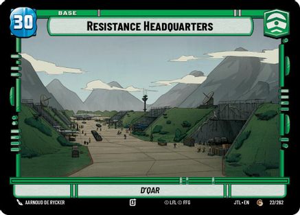 Resistance Headquarters // TIE Fighter (022/262 // T01/T04) - Jump to Lightspeed