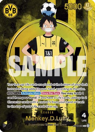 Monkey.D.Luffy (BVB x One Piece Campaign) [One Piece Promotion Cards]