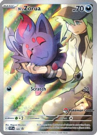 N's Zorua (SVP189) (Pokemon Center Exclusive) [Scarlet & Violet: Black Star Promos]