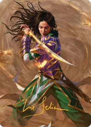 Descendant of Storms Art Card (2/54) (Gold-Stamped Signature) (AATDM-002) - Art Series: Tarkir: Dragonstorm