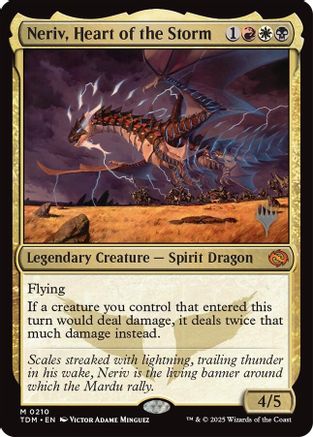 Neriv, Heart of the Storm (PPTDM-210) - Promo Pack: Tarkir: Dragonstorm Foil
