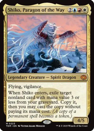Shiko, Paragon of the Way (PPTDM-223) - Promo Pack: Tarkir: Dragonstorm Foil
