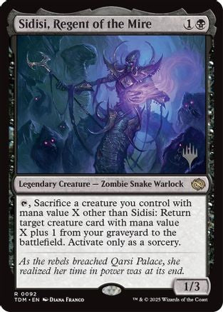 Sidisi, Regent of the Mire (PPTDM-092) - Promo Pack: Tarkir: Dragonstorm Foil