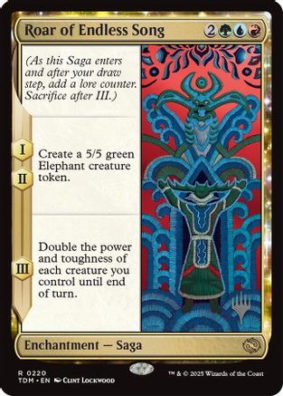 Roar of Endless Song (PPTDM-220) - Promo Pack: Tarkir: Dragonstorm Foil