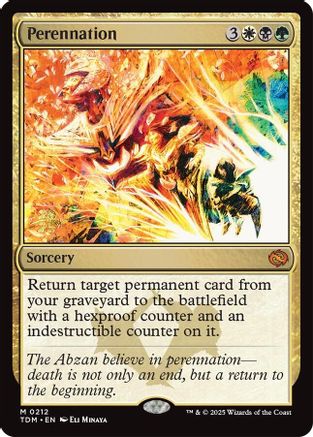 Perennation (PRE-212) - Prerelease Cards Foil