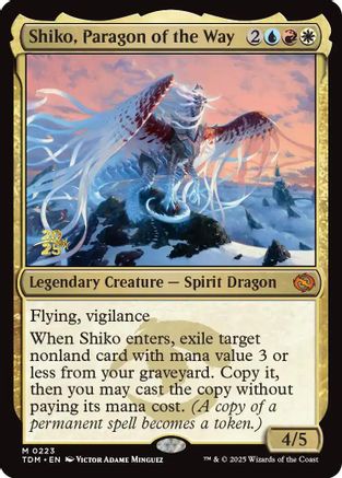 Shiko, Paragon of the Way (PRE-223) - Prerelease Cards Foil