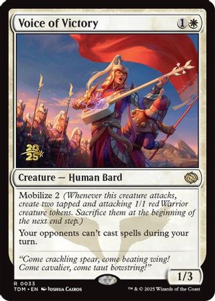 Voice of Victory (PRE-033) - Prerelease Cards Foil