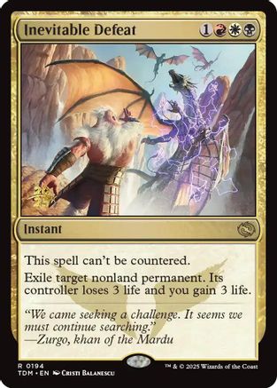 Inevitable Defeat (PRE-194) - Prerelease Cards Foil
