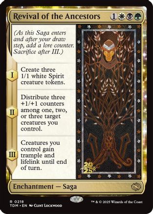 Revival of the Ancestors (PRE-218) - Prerelease Cards Foil