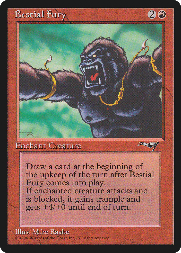 Bestial Fury (Facing Left) (ALL-100) - Alliances