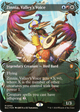 Zinnia, Valley's Voice (Borderless) (Raised Foil) (BLC-104) - Bloomburrow Commander (Borderless) Foil