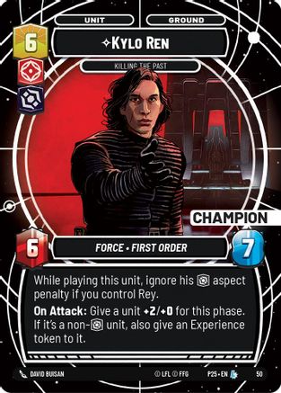 Kylo Ren - Killing the Past (Champion) (50) - Organized Play Promos Foil