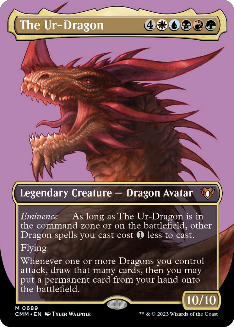 The Ur-Dragon (Borderless) (CMM-689) - Commander Masters (Borderless)
