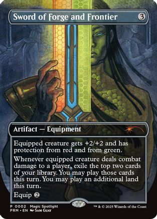 Sword of Forge and Frontier (Borderless) (UMP-002) - Unique and Miscellaneous Promos