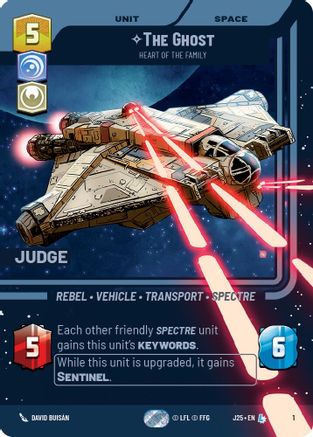 The Ghost - Heart of the Family (1) - Judge Promos Foil