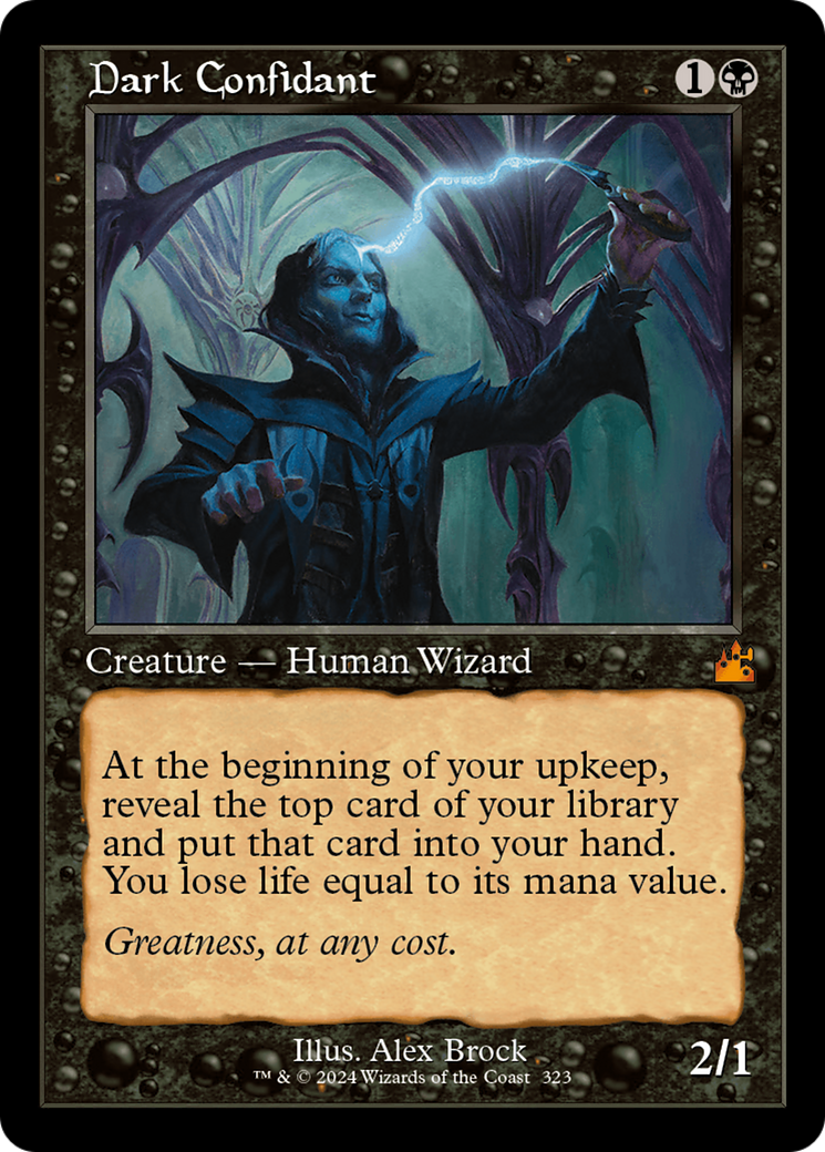 Dark Confidant (Retro Frame) (RVR-323) - Ravnica Remastered Foil
