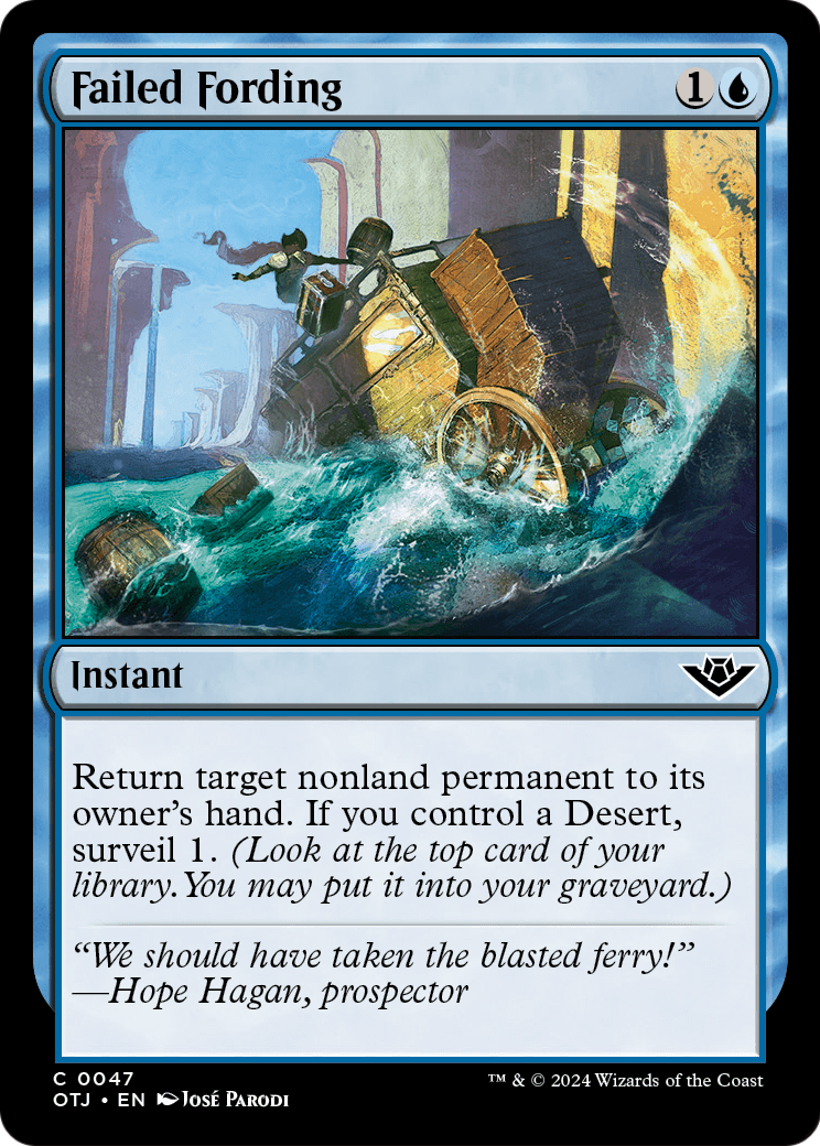 Failed Fording (OTJ-047) - Outlaws of Thunder Junction Foil