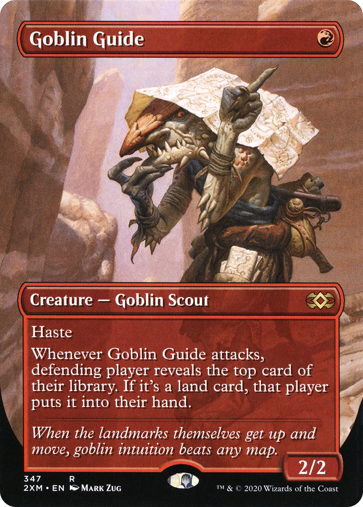 Goblin Guide (Borderless) (2XM-347) - Double Masters (Borderless) Foil