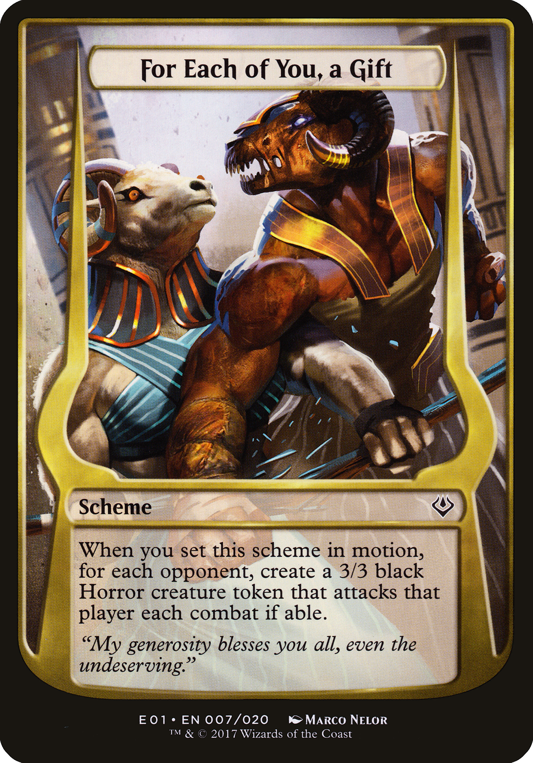 For Each of You, a Gift (Archenemy: Nicol Bolas) (OVER-007) - Archenemy: Nicol Bolas Schemes