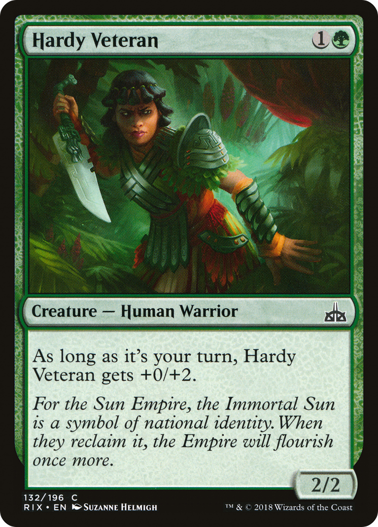 Hardy Veteran (RIX-132) - Rivals of Ixalan Foil