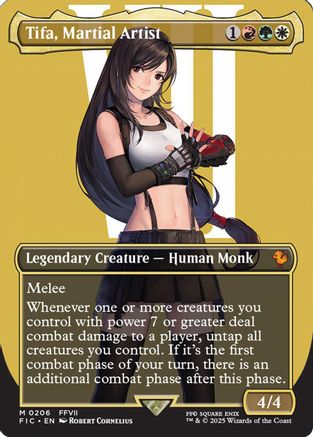 Tifa, Martial Artist (Borderless) (FIC-206) - Commander: FINAL FANTASY Foil