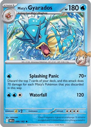 Misty's Gyarados (049/182) [Scarlet & Violet: Destined Rivals]